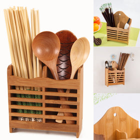 Wood Spoon Chopsticks Storage