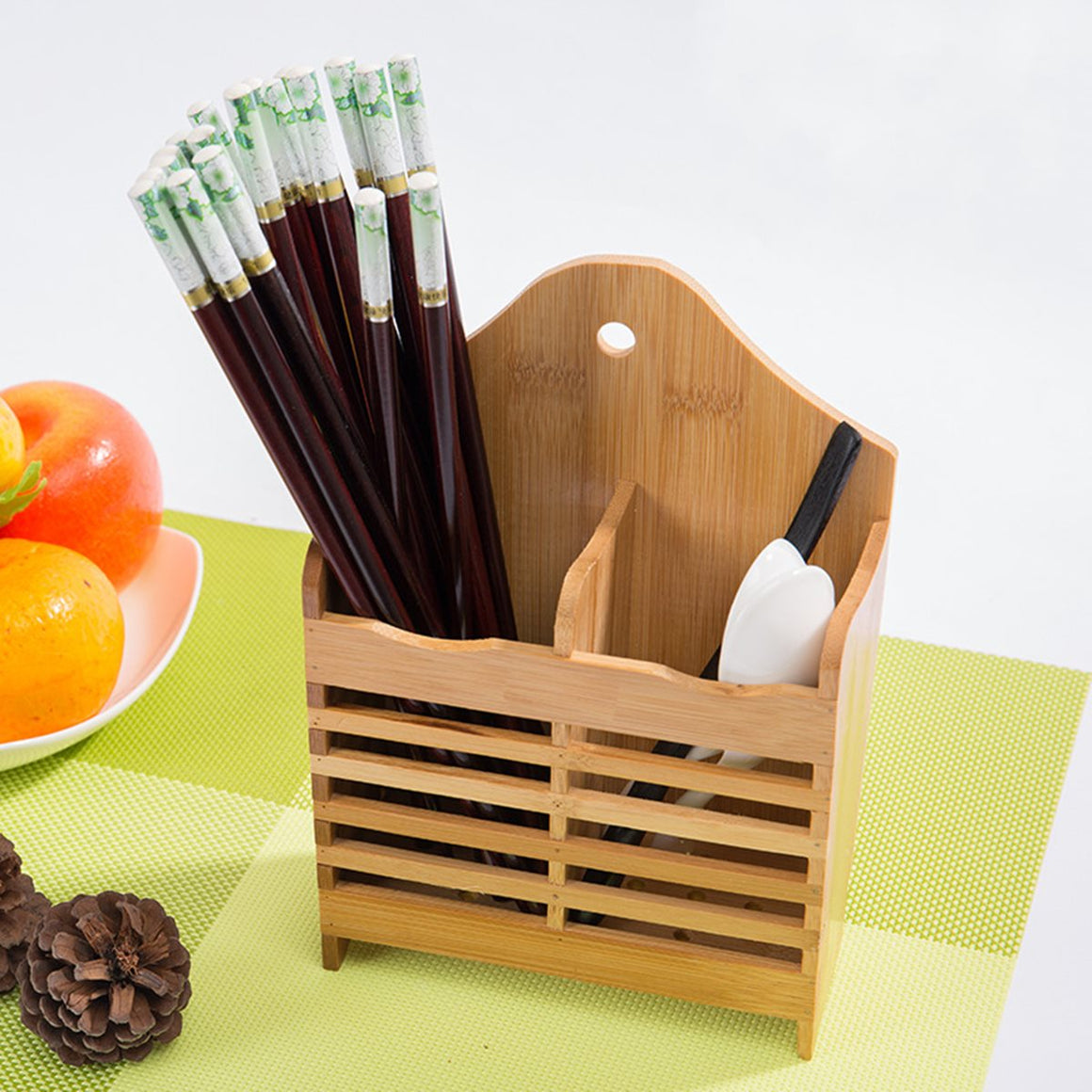 Wood Spoon Chopsticks Storage