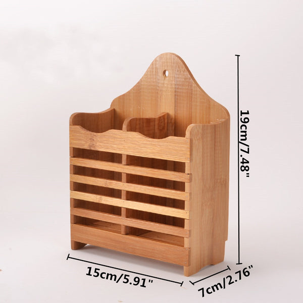 Wood Spoon Chopsticks Storage